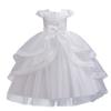 Girls Princess Dresses Irregular Long Mesh Dress Dresses Middle Large Children Piano Performance Clothes Christmas Costumes  Girl's Favourite Dress