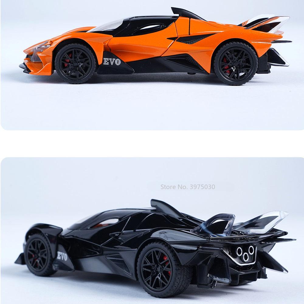 1/32 Apollo EVO Scale Alloy Sport Car Model Diecasts Vehicle Model with Light Sound Pull Back Car Toys for Child Birthday Gifts