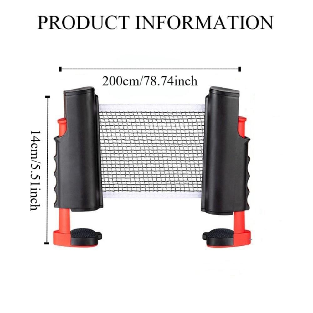 Stretchable Mesh Frame Portable Table Tennis Net Table Tennis Racquet Net  Outdoor Training