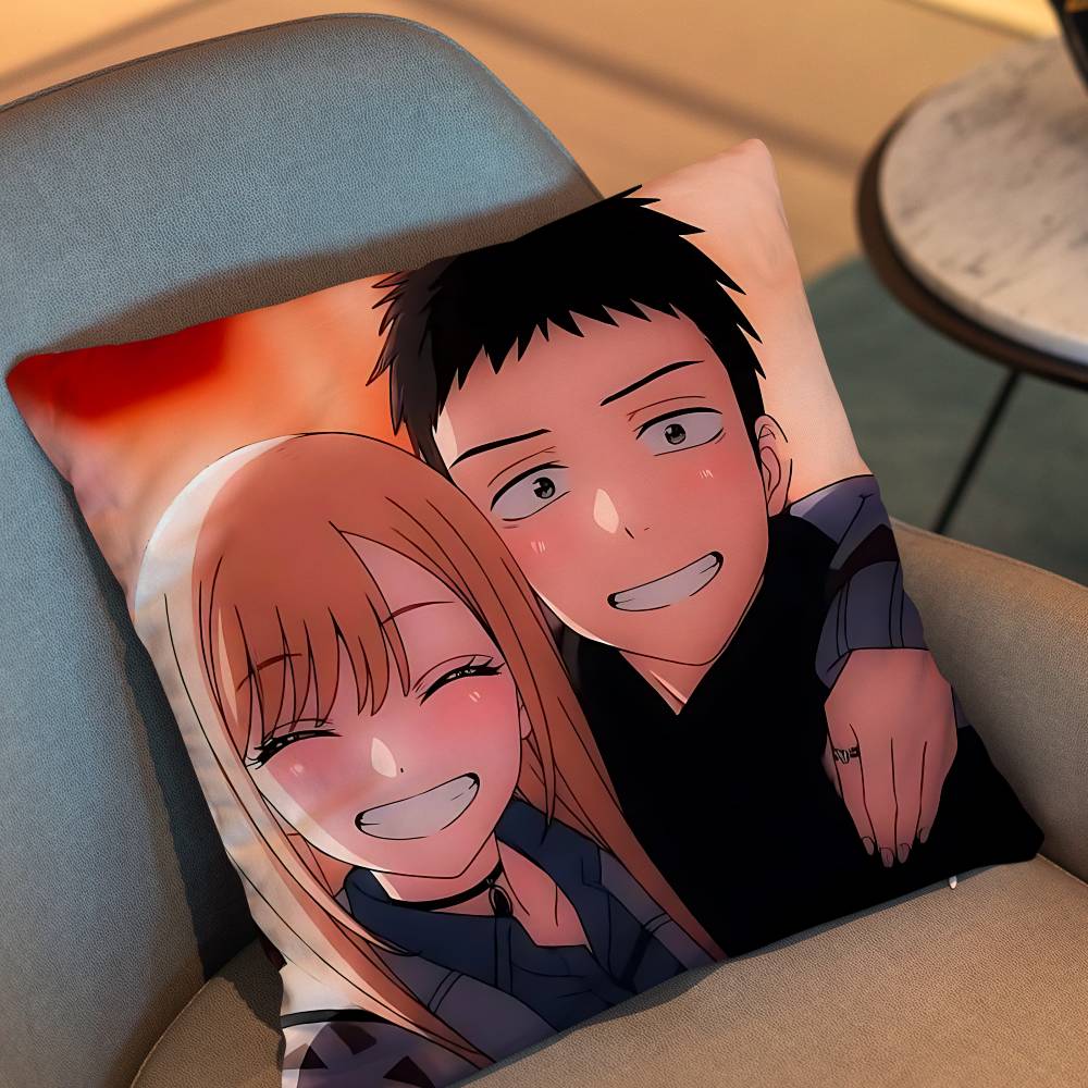 Süßer Marin Kitagawa Wakana Gojo Kissenbezug Geeignet für Sofa Auto Schlafzimmer Büro Kissen Dekorative Kissenhülle