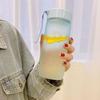 Matte Finish Sports Water Bottle 600ml/20.29oz Water Bottle Durable Plastic Water Bottle  Gym