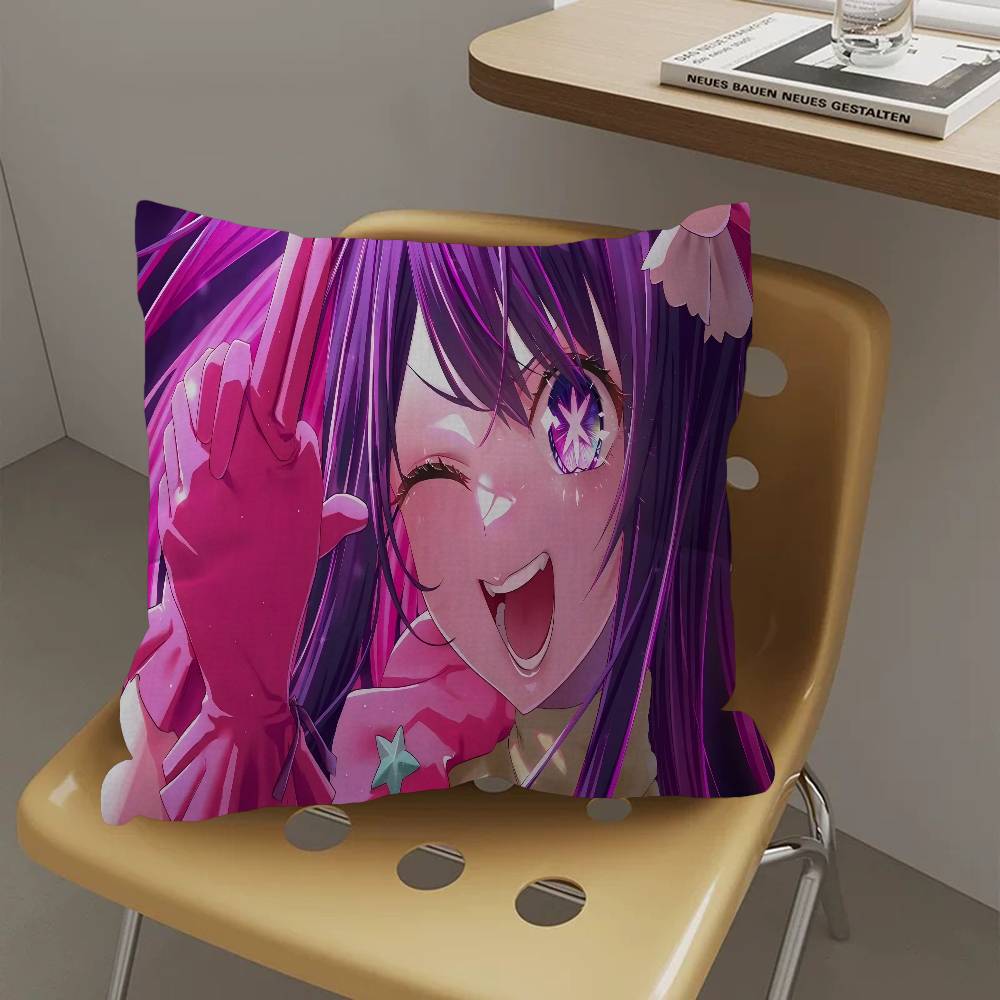 Anime O-Oshi N-No Ko Kissen Anime Kissen Sofa Bett Kopfkissenbezug Kissenbezug 45x45 cm Mode
