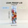 1PC Funny Rooster Bird Art 750ml Color Plastic Sports Water Bottle Leakproof Flip Straw Lid Suitable for Sports Office Home Use