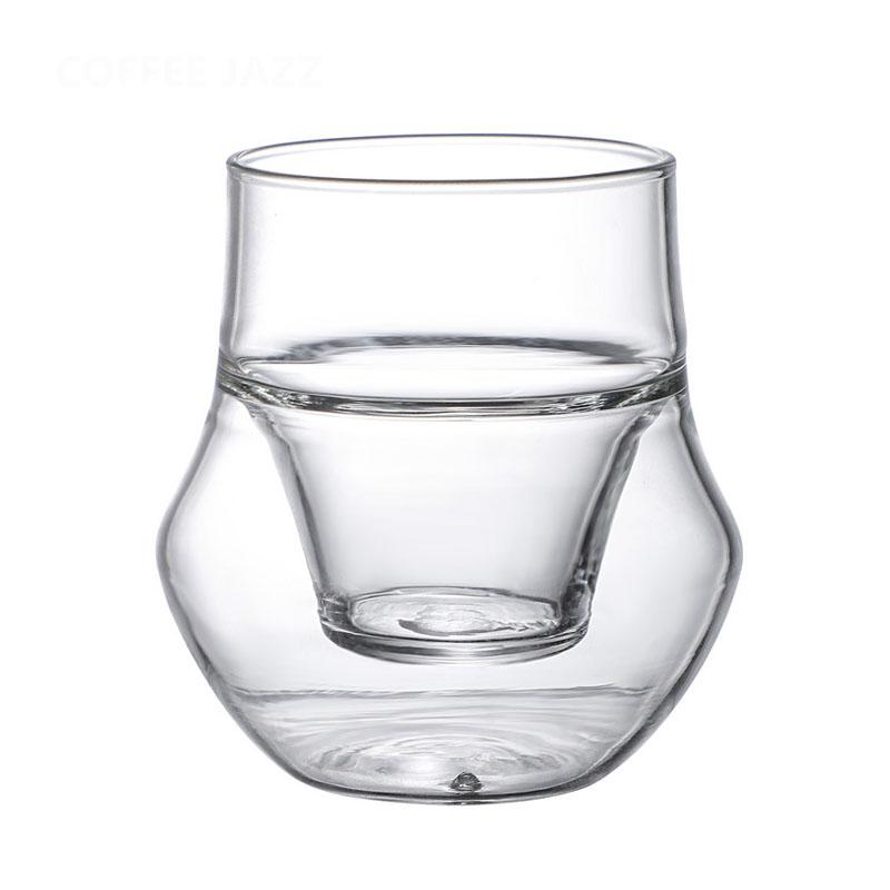 

Double-Layer Insulated Glass Tea Cup with Hanging Ear Household Anti-Scalding Milk Mug High Temperature Resistant Coffee C 120ml