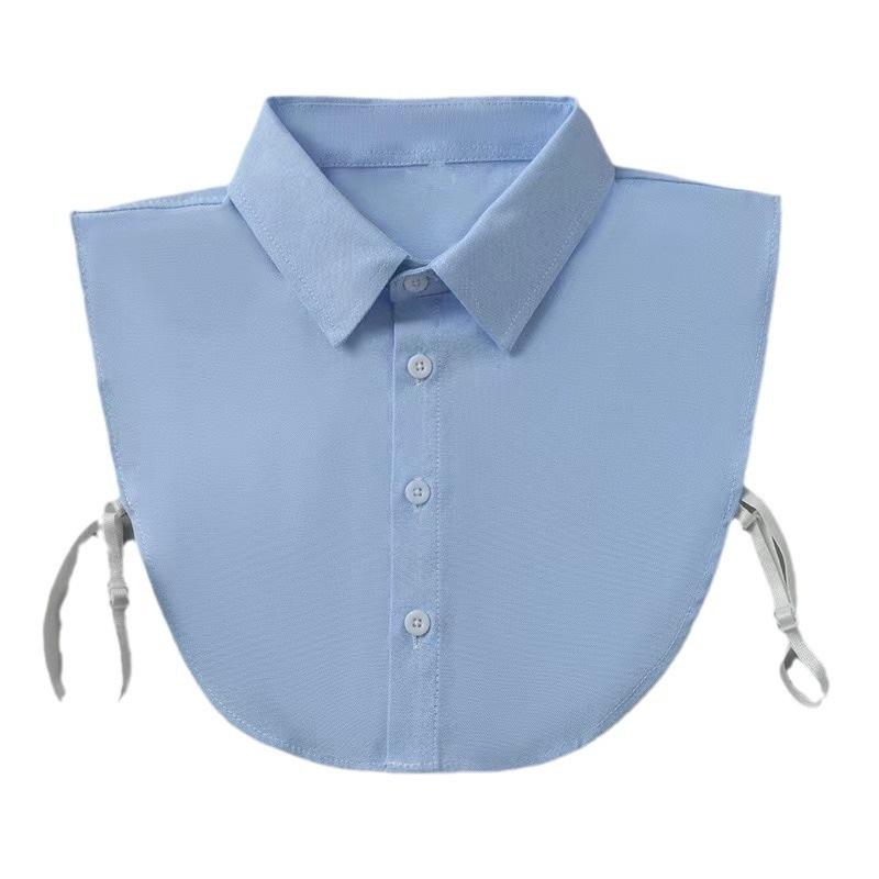 Unisex Versatile False Collar | Decorative Polyester Cotton Stand-Up Collar with Pointed Design