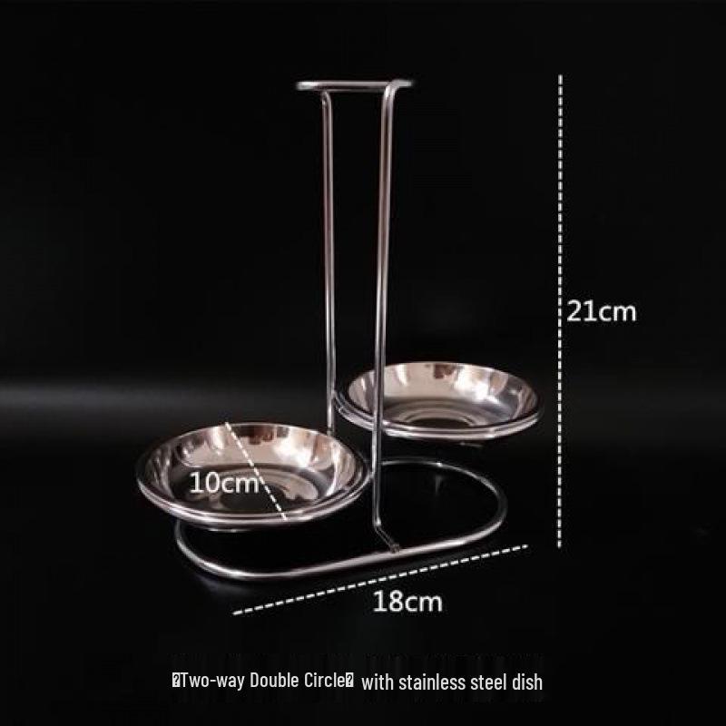 Stainless Steel Soup Ladle and Colander Holder Stand for Restaurants