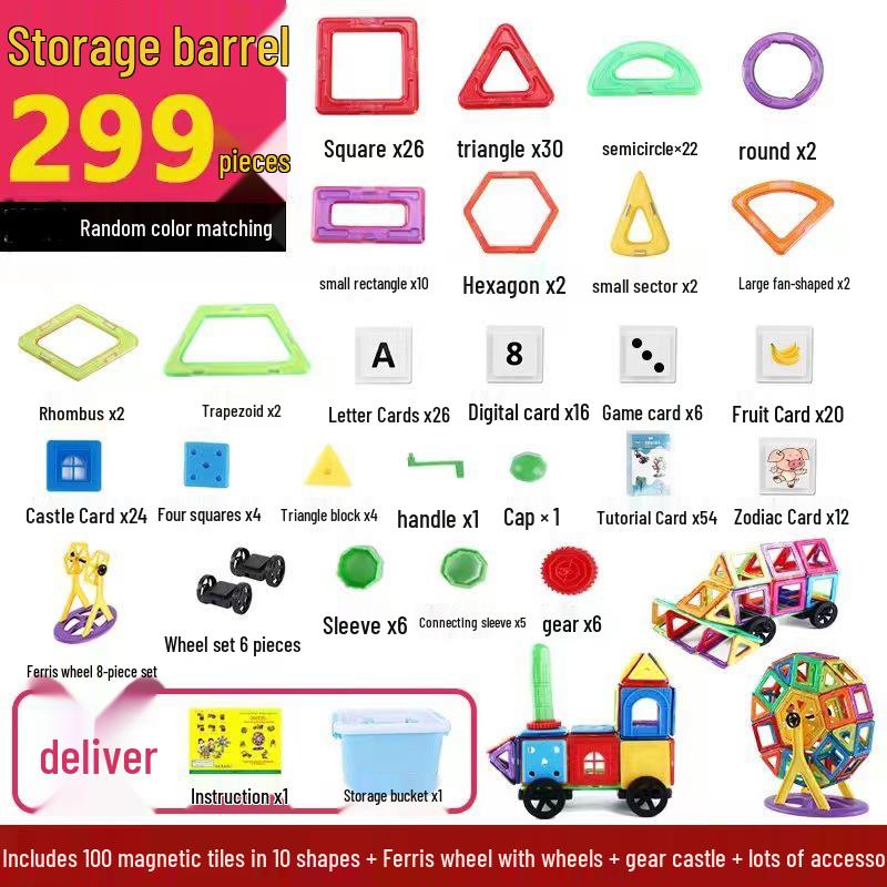 Magnetic Tiles: Children's Building Blocks Educational Toy Set