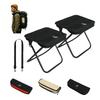 ARURU Klappbarer Leichter Campingstuhl mit Schulter, Kompakt und für und Sportveranstaltungen Stuhl, Klein, (380g), Riemen, Einteiliges Design, Tragbar,