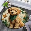 Cute Puppy Round Area Rug,Carpet Rug for Living Room Bedroom Sofa Playroom Decor,Non-slip Floor Mat