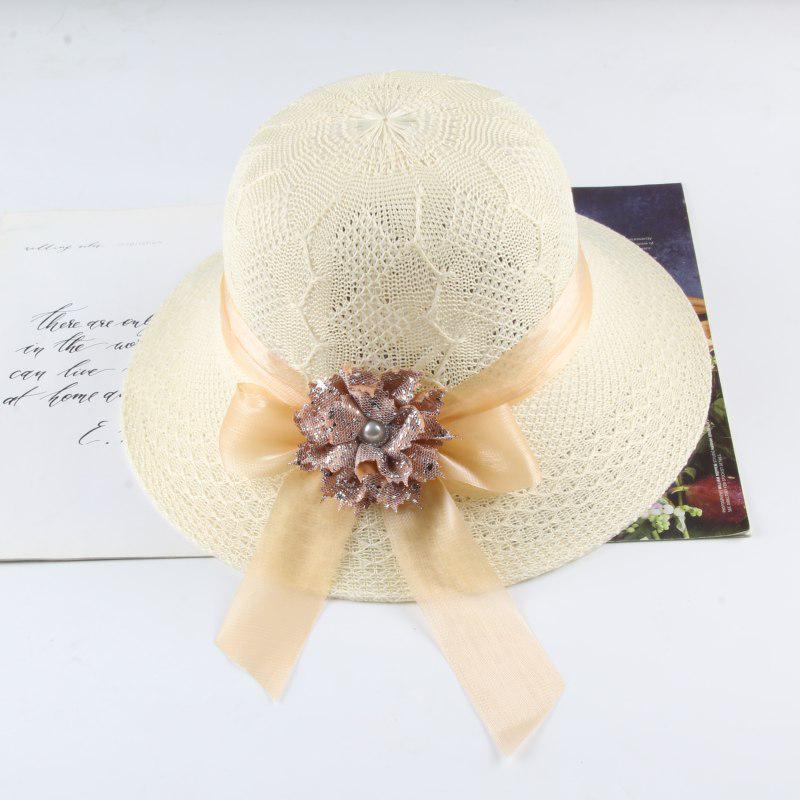 Women's Fashionable Wide Brim Straw Sun Hat – Perfect for Beach and Scenic Spots