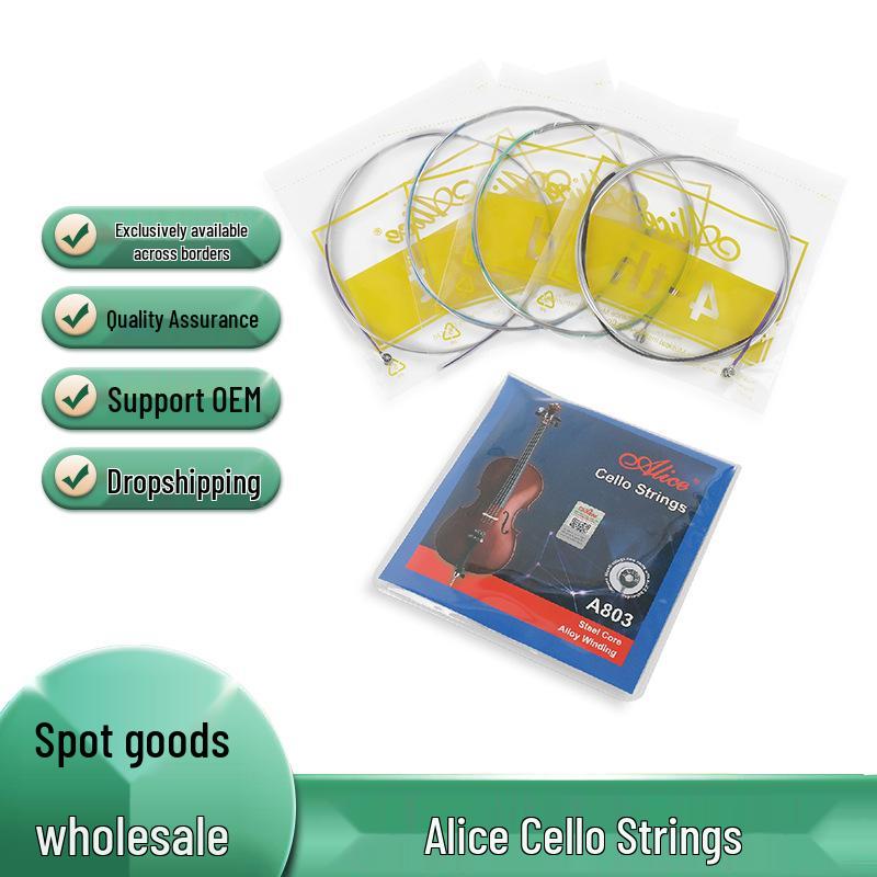 Genuine Alice A803 Cello Strings - Single, Loose, Anti-Rust, Beginner to Professional Accessories Alice A803 Cello String No.1