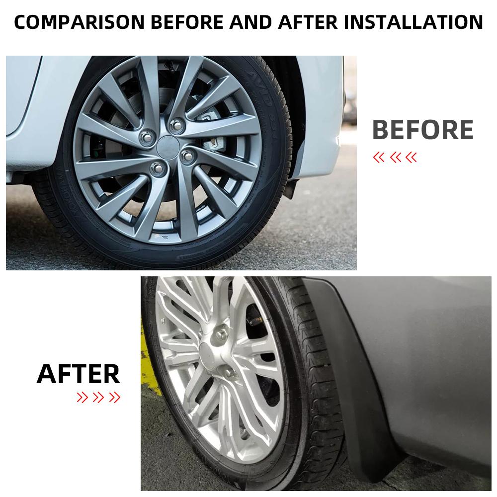 For Mitsubishi Mirage G4 2014 2015 2026 Mudflaps Mudguards 4Pcs Front Rear Mud Flaps Splash Guard Cover Fender Accessories