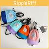 Trendy New Children's Bucket Bag Stylish Color Block Letter Design Large Capacity
