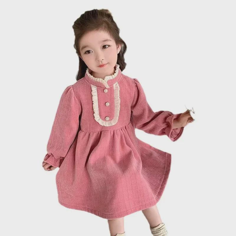 2024 Sweet Princess Autumn Dress for Girls - Stylish & Charming Birthday Outfit