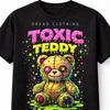 Toxic Teddy Bear Gothic Horror Cartoon Graphic Unisex TShirt
