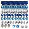Silver Arch Kit Grey Agate Birthday Party Balloon Kit Blue Balloon Garland Boys