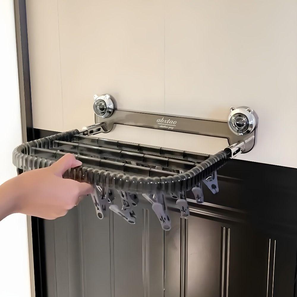 Folding Socks Drying Clips Rotating Balcony Drying Hanger Baby Clothes Drying Rack  Bathroom