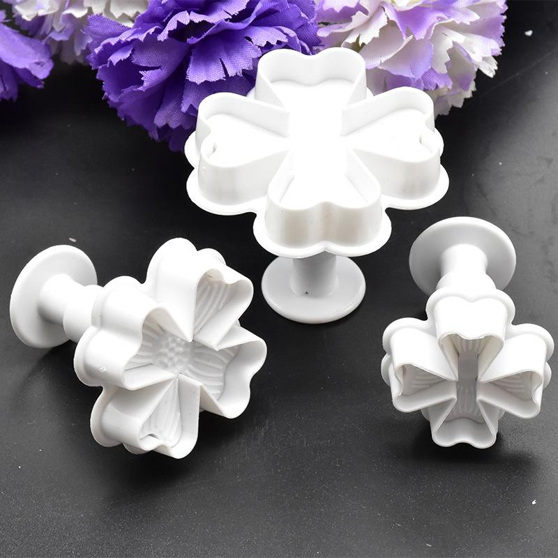 3 ks Hortenzie Jarní Ražba Tisková Forma Fondánová Sušenka Vykrajovátko Tisk Cukrová Květina DIY Pečicí Forma