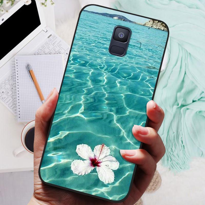 Für Samsung Galaxy A8 Plus 2018 Hülle Schwarze Abdeckung Löwe Wolf Silikon Weiche Rückseite Hüllen Für Samsung A8 2018 A530 A530F Handyhülle