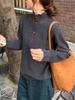 Women's Half-Open High-Neck Knit Top: Elegant and Versatile Base Layer or Outerwear for Autumn/Winter.