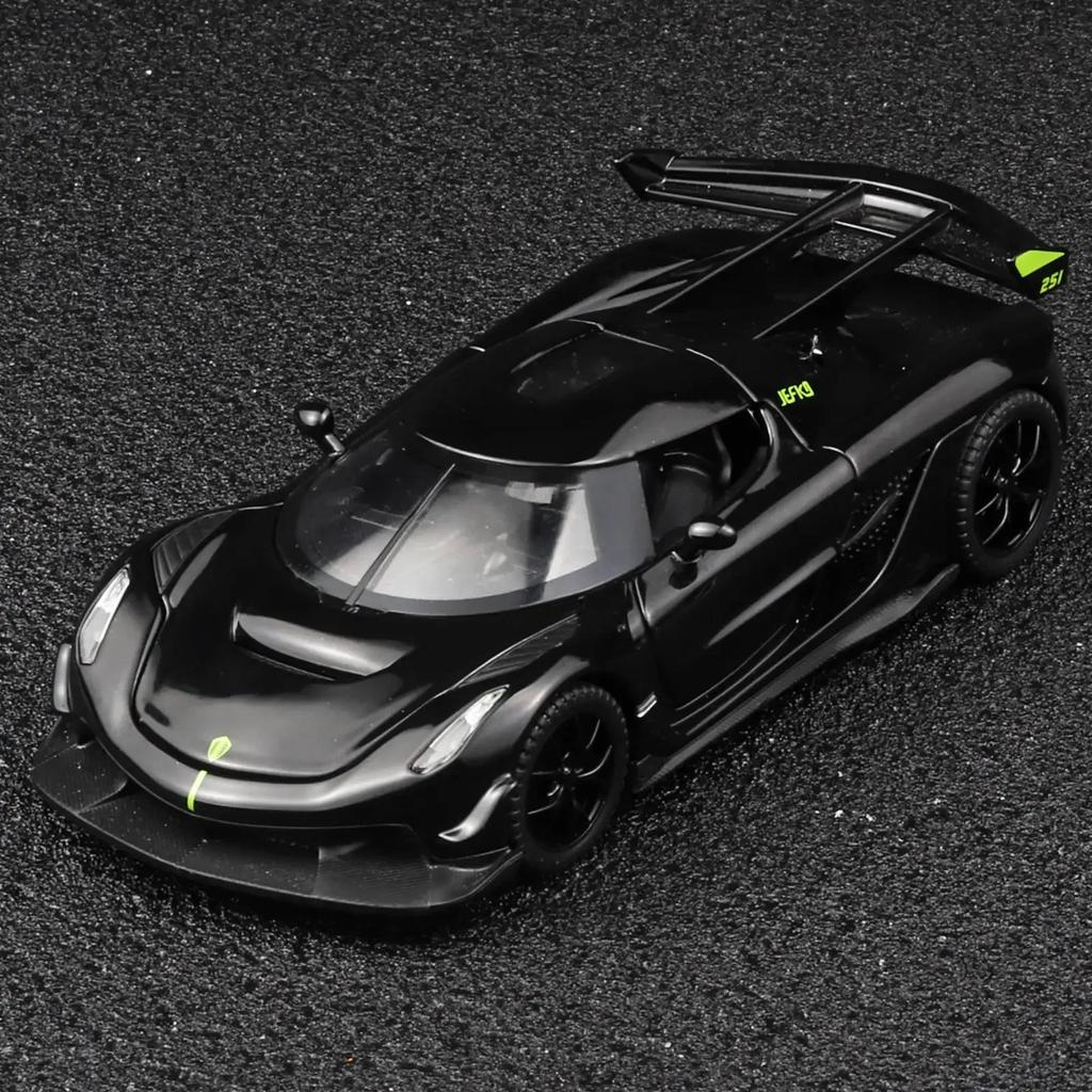 1/32 Koenigsegg Jesko Superauto Vysoká Simulace Kovový Odlévaný Model Auta Z Kovové Slitiny Zvuk Světlo Zpětný Chod Kolekce Dětská Hračka Dárky