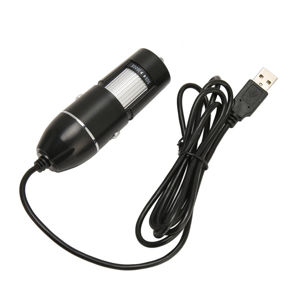 USB Digital Microscope 1600X Magnification 8 LED Portable HD Digital Microscope for Windows for OS X