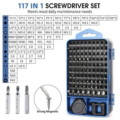 115 in 1 Multifunktionaler magnetischer Präzisionsschraubendreher-Satz Computer-PC Handy-Ausrüstung Reparatur Schraubendreher-Set Handwerkzeuge