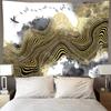 Chinese Style Hanging Cloth Scenery Background Art Painting Decor Lotus Goldfish Wall Carpet Home Decoration Gilding Tapestry