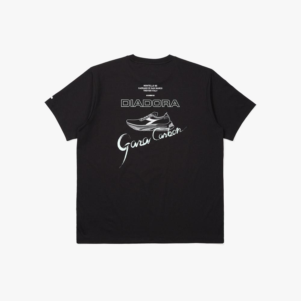 Diadora Gara Carbon Graphic Short Sleeve T-Shirt Black
