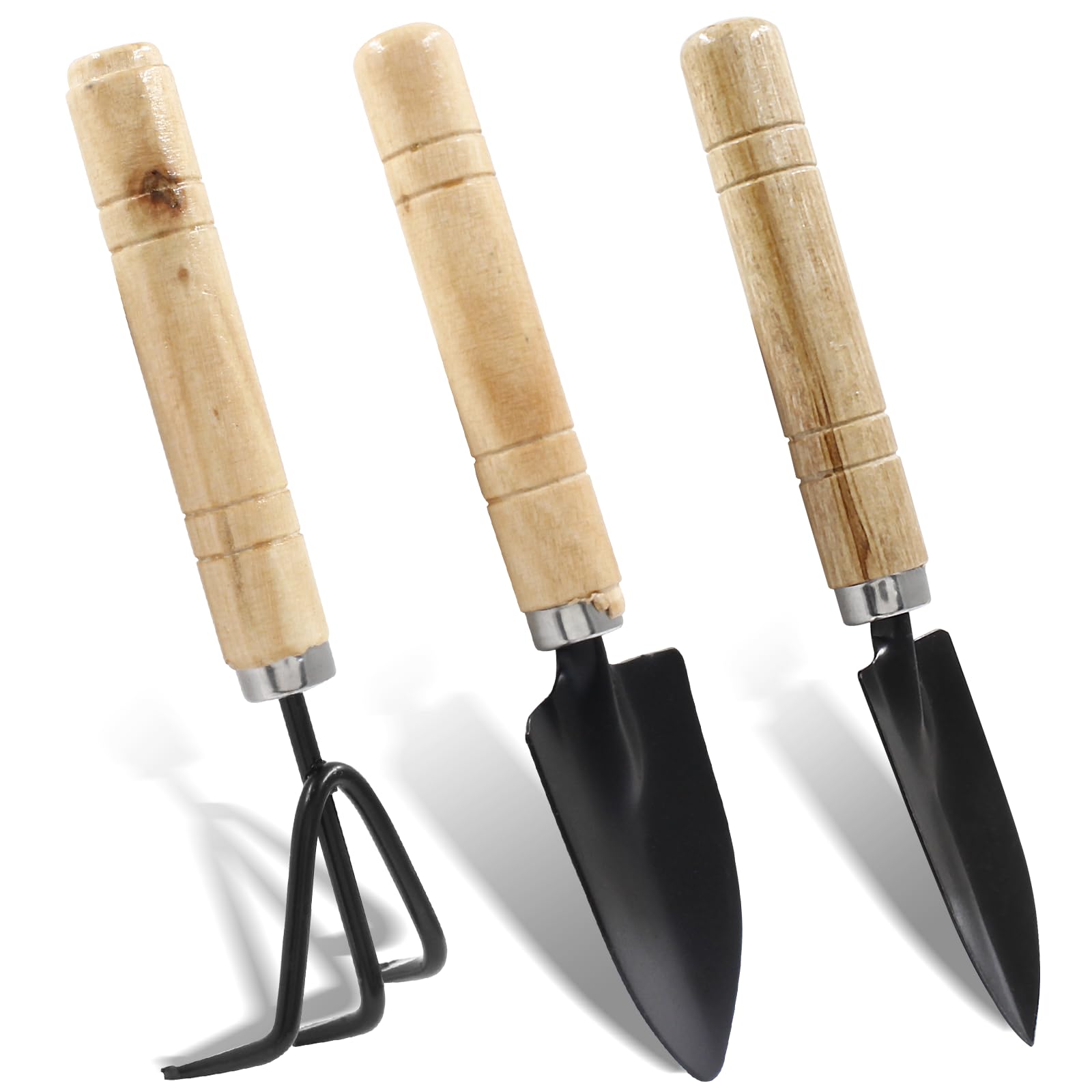 1Set/3Pcs Mini Garden Tool Set For Garden Plants Flower Pot Cactus Vegetables Digging Weeding Indoor Small Plants Garden Tools