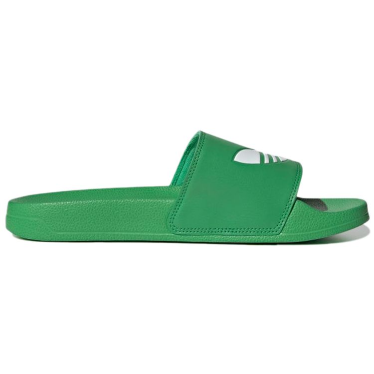 Adidas Originals Adilette Bequeme Lässige Schnelltrocknende Pantoletten Unisex Schuhe Grün Weiß FX5909