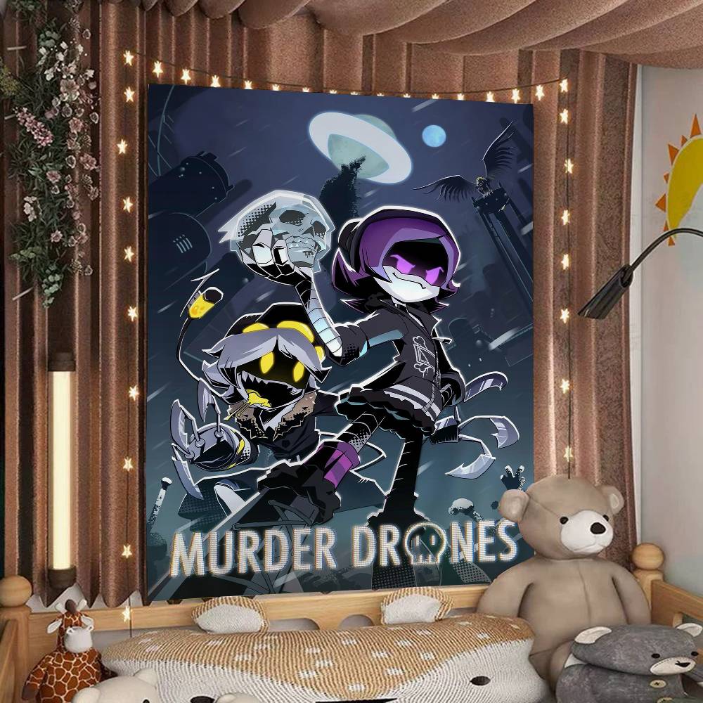 Anime Murder Drones Cartoon Tapestry Wall Hanging Decoration Household Home Decor