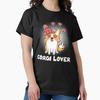 Dog Design Corgi Lover cute funny Gift Classic T-Shirt