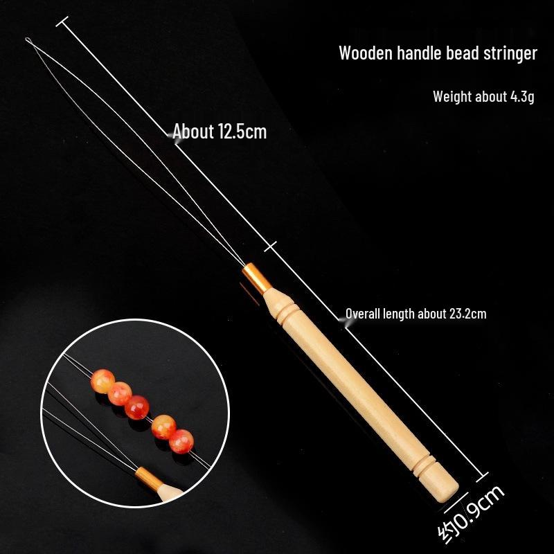 Handmade Crochet Wig Hook & Wool Yarn Repair Tools with Stainless Steel Needles