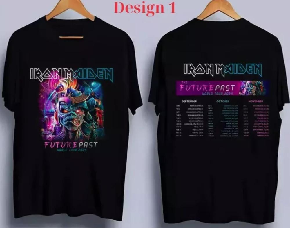 2024 Tour T-Shirt Maiden Iron Past Unisex World Future Band Fan Metallica