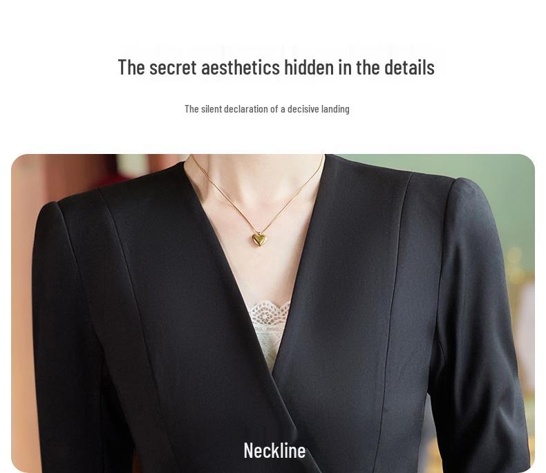 2025 Women's Professional Suit: Autumn Style Workwear for Hotel, Salon, and Jewelry Store Managers