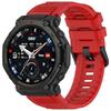 Sweatproof Sport Silicone Straps Multiple Hole Adjustable Universal Fit Flexible Soft Silicone Watch Band for Smartwatches