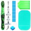 Harz Diamantmalerei Stift Set mit 6 austauschbaren Metallspitzen 6 Wachsblöcken 2 Sortierschalen und Bohrmatte für 5D Diamantmalerei Bastelbedarf