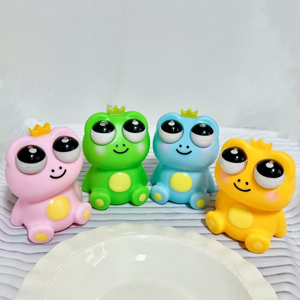 New 1Pcs Fidget Toy Squeeze Cute Animal Staring Frog Antistress Pinch Decompressions Vent Squeeze Toy Novelty Kids Birthday Gift