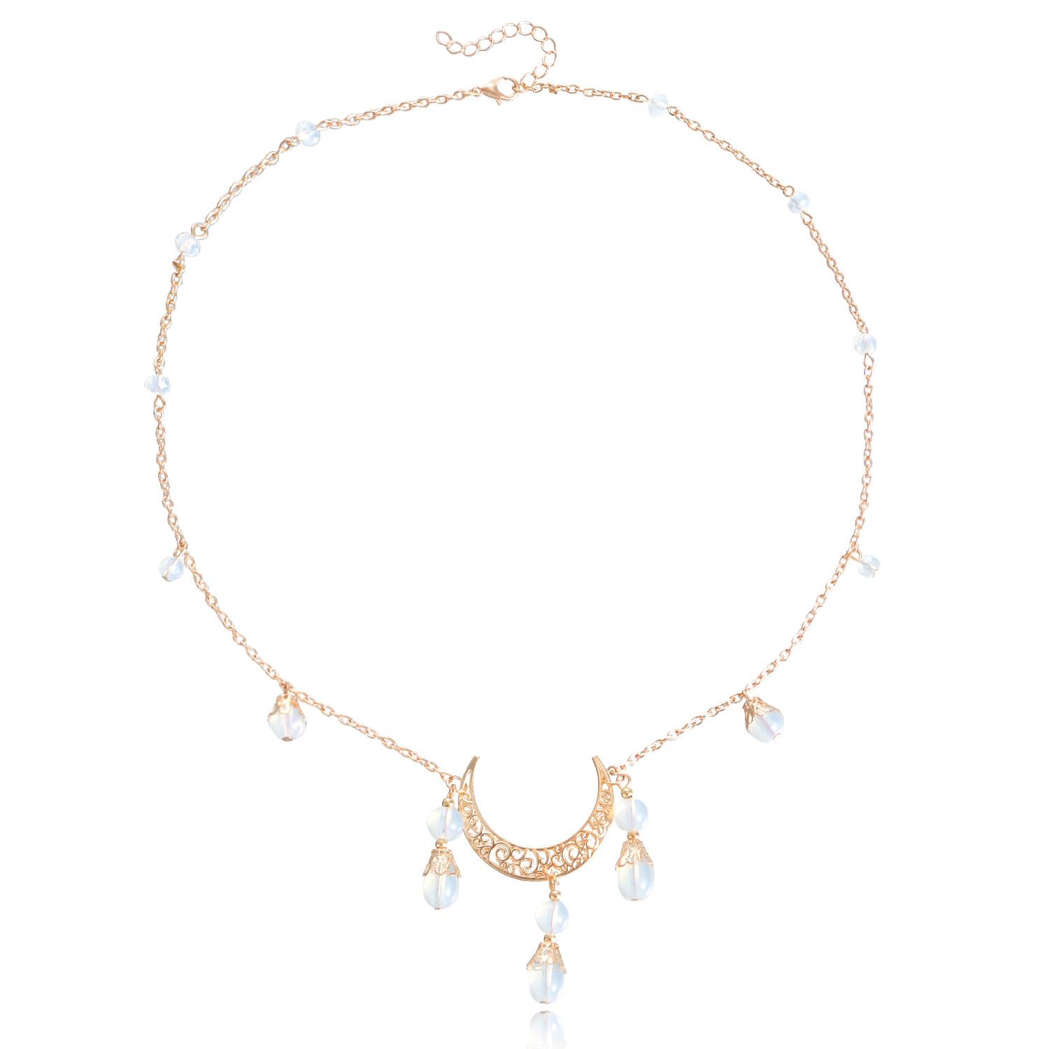Accessories New Headgear European and American Headchain, Moon Accessories Crystal Pendant Personalized Fashion New золотой