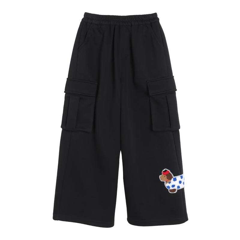 LUSON Girls Loose Fit Casual Cargo Pants 140