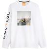 Levis X McLaren Racing Collaboration FW24 Racing Pattern McLaren Letter Print Crew Neck Long Sleeve T-Shirt Men Tops White A89940000