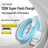 Gradient 120W Super Fast Type-C Charging Cable for Honor, Xiaomi, Huawei, Vivo, and PO Devices