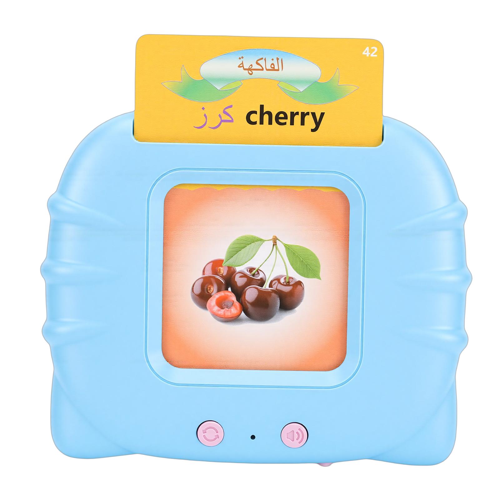 Flash Cards Learning Machine Early Learning Education Talking Flash Cards for Kids Toddlers Blue