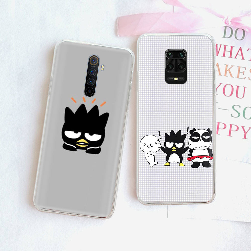 JZ1 Badtz Maru Transparent Case for Samsung A04 A14 A23 M33 M53 Realme 10 9 C35 C55 VIVO Y02 X80 Infinix Hot 30 Note 11 Tecno Spark 8P Pro