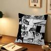 NARUTO black   Pillow Anime Pillow Sofa Bed Head Pillow Cover Cushion Cover Fashion
