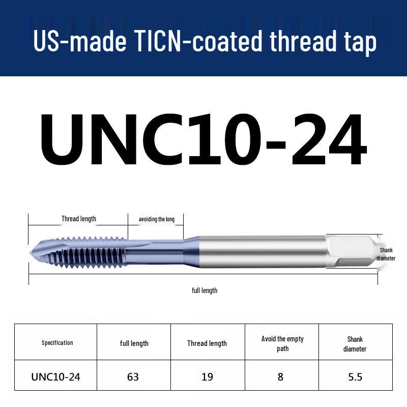 Jundingying TICN Spiral Point Tap UNC10-24