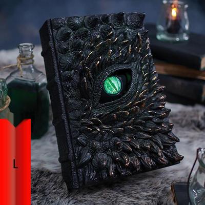 Dragon Eye Horror Book Statue: Halloween Decoration for Living Room or Bedroom