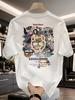Herre kraftig 100 bomuld grafisk t-shirt let og åndbar behagelig afslappet tøj trendy maskinvaskbar