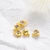 10pcs 14K 18K Real Gold Plated Stopper Adjusting Bead With Ring Sillicone Fixed Bead For DIY Jewelry Necklace Bracelet Making
